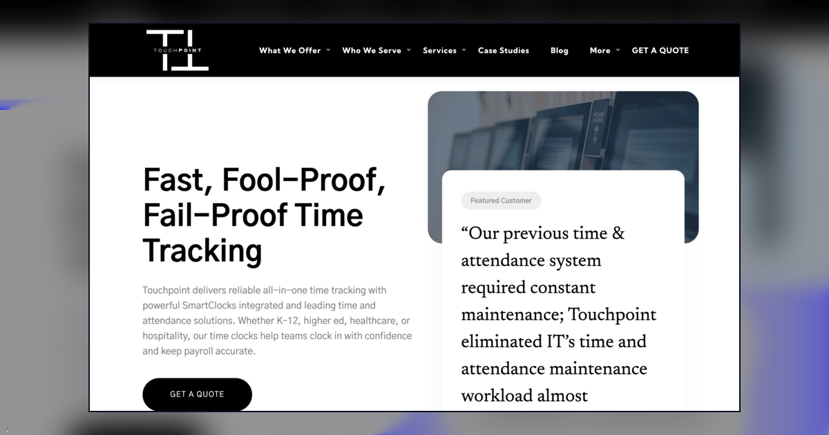 Building a Visibility Foundation for B2B Time Clock Brand